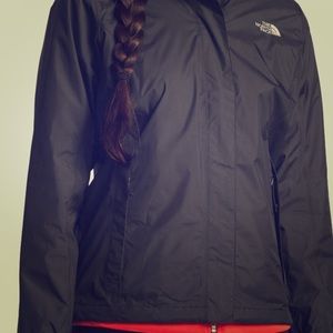 All black north face jacket